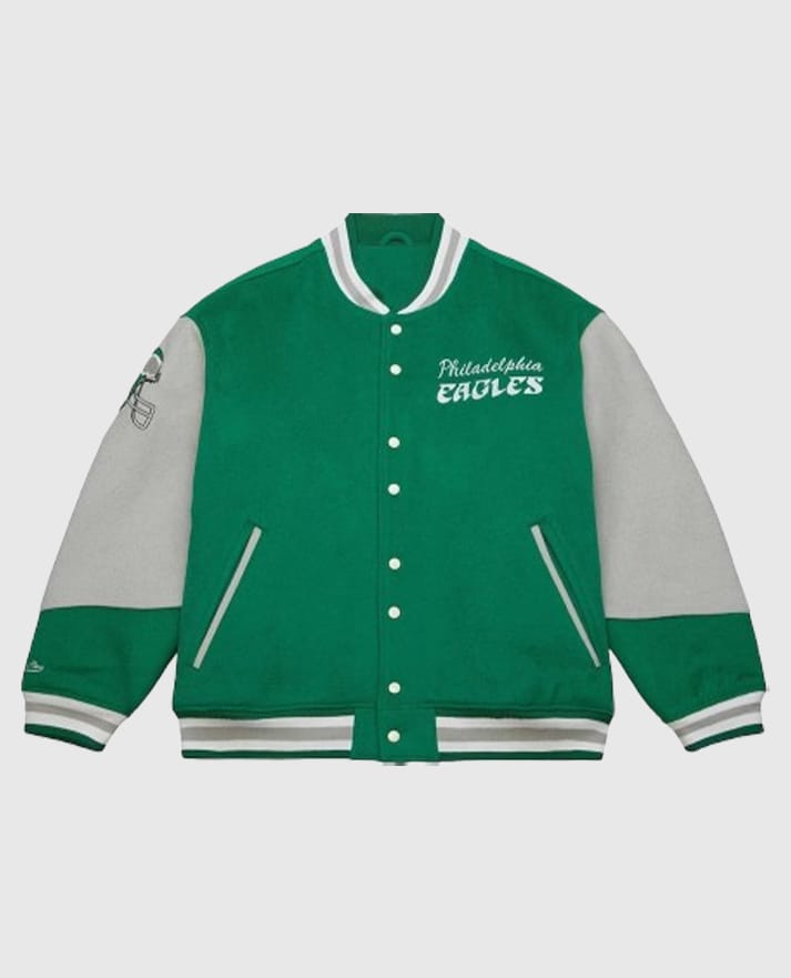 90s Eagles Varsity Jacket