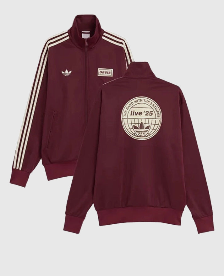 Adidas x Oasis Maroon Track Jacket