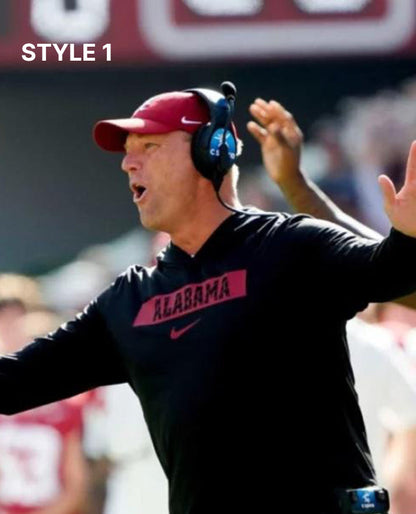 Alabama Gameday Kalen DeBoer Black Pullover Fleece Hoodie