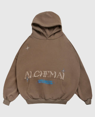 Alchemai Brown Pullover Hoodie