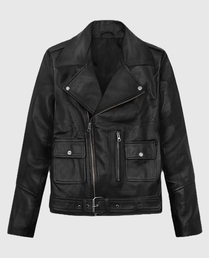 Alicia Vikander Tomb Raider Black Leather Jacket