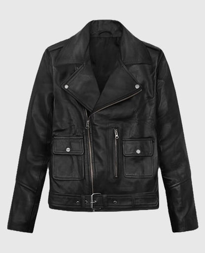Alicia Vikander Tomb Raider Black Leather Jacket
