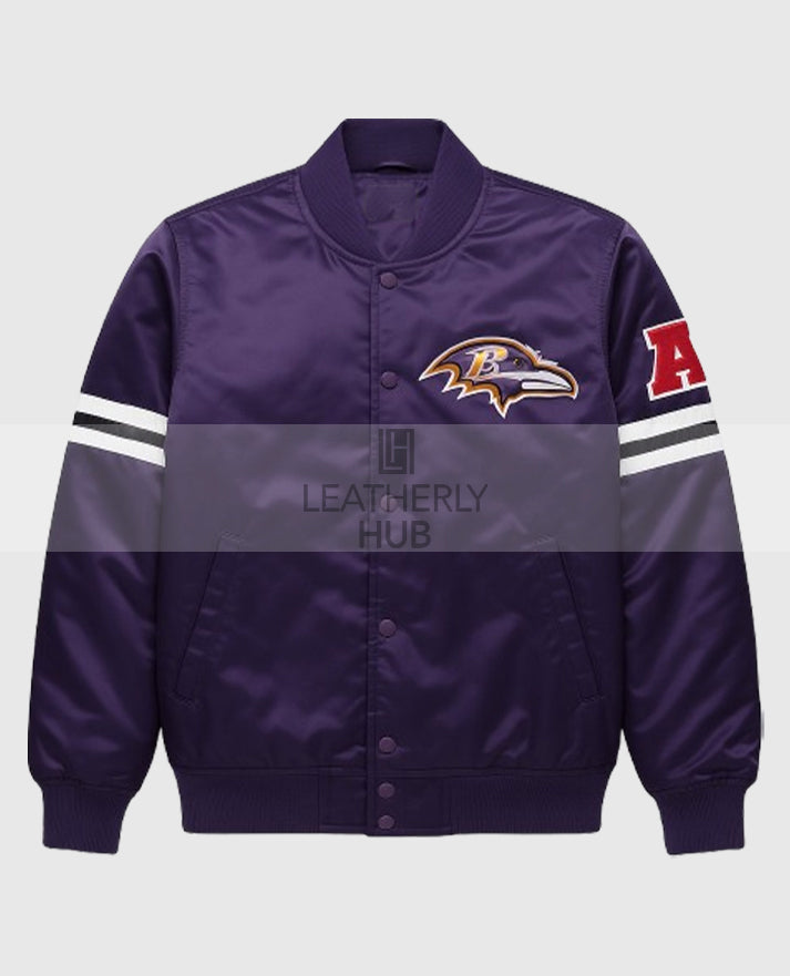 Baltimore Ravens Purple Bomber Jacket