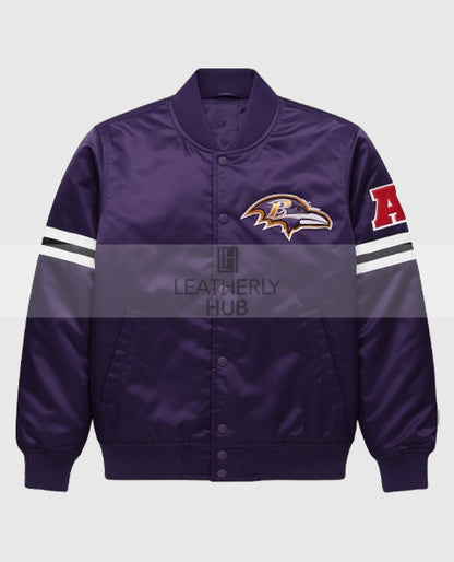 Baltimore Ravens Purple Bomber Jacket