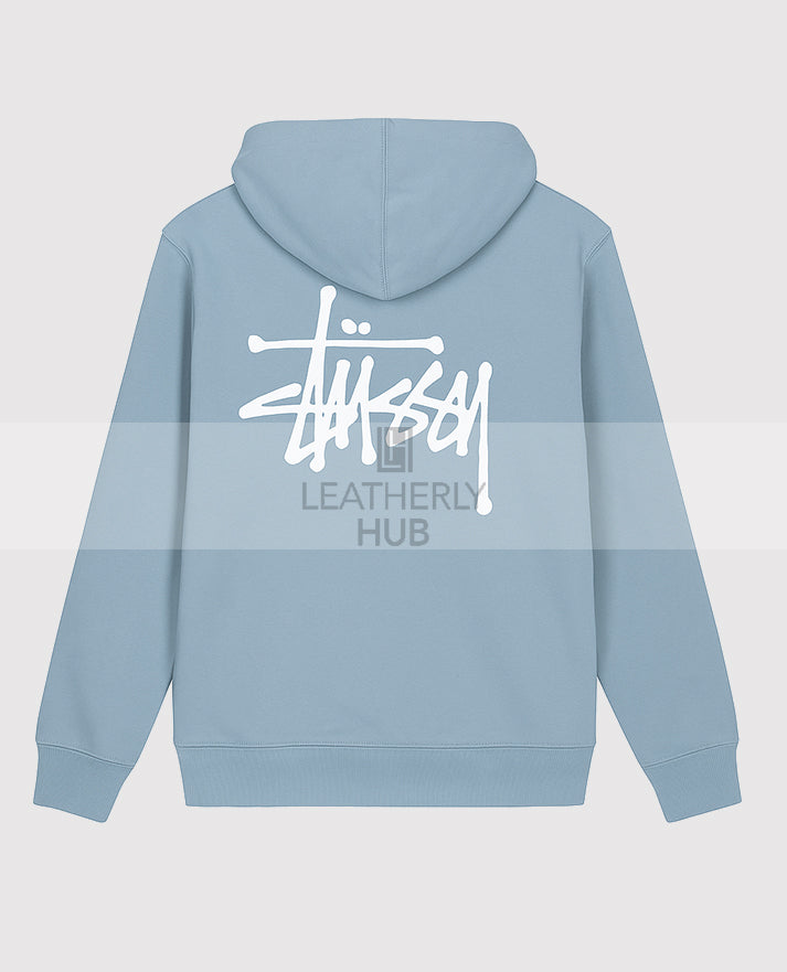 Basic Stussy Sky Blue Hoodie