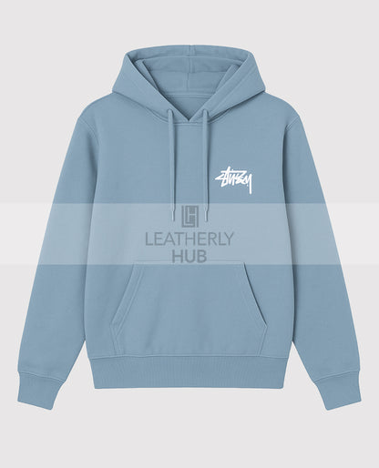 Basic Stussy Sky Blue Pullover Hoodie