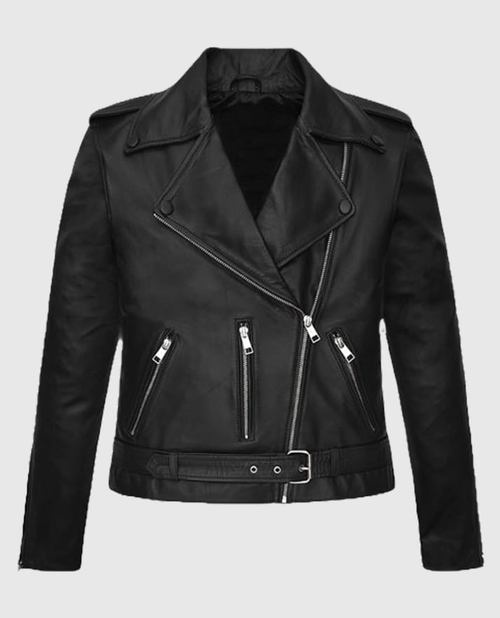 Bella Thorne Biker Leather Jacket