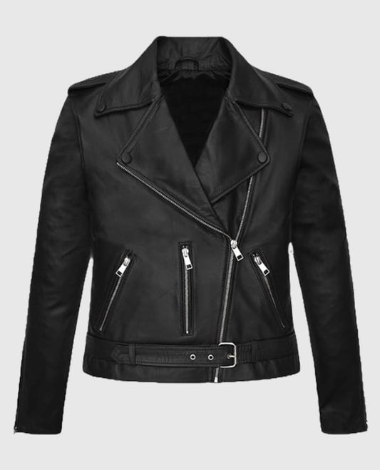 Bella Thorne Biker Leather Jacket