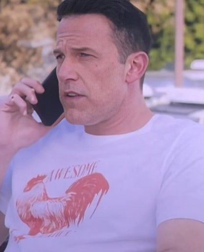 Ben Affleck The Accountant 2 White Tee