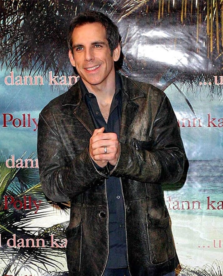 Ben Stiller Leather Blazer