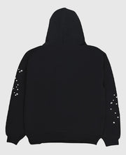 Black Sp5der OG Web Hoodie back view