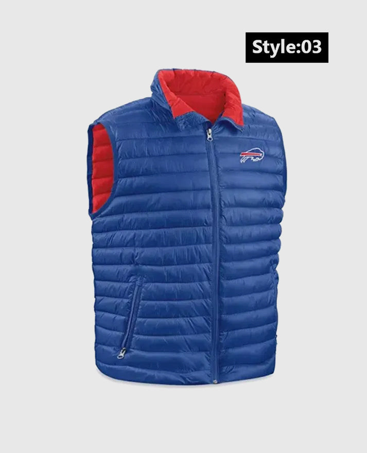 Buffalo Bills Blue Puffer Vest
