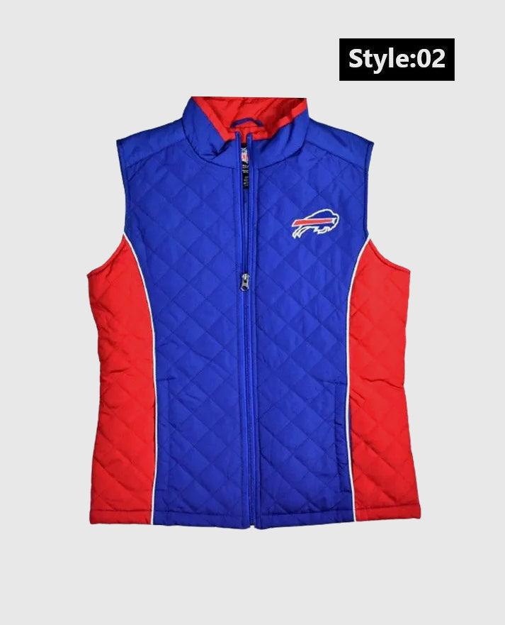 Buffalo Bills Blue/red Puffer Vest