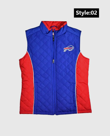 Buffalo Bills Blue/red Puffer Vest