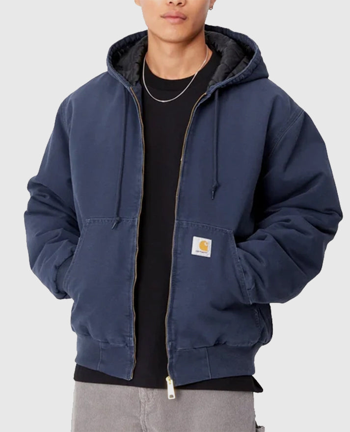 Carhartt Navy Blue Hooded Jacket