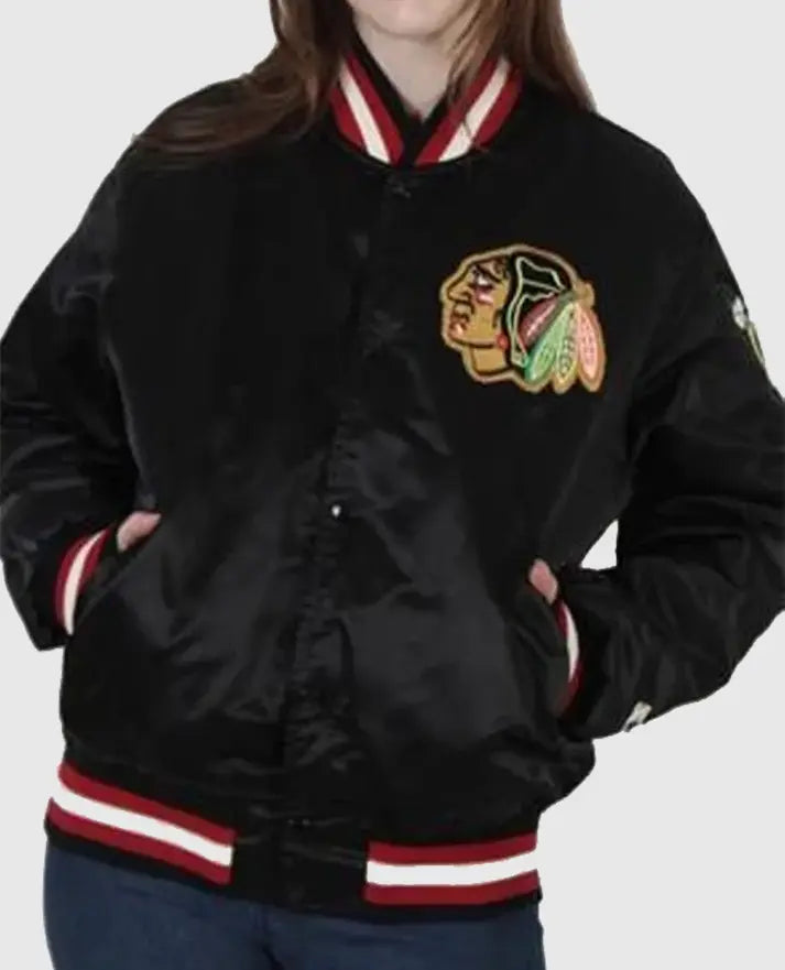 Chicago Blackhawks Starter Black Jacket