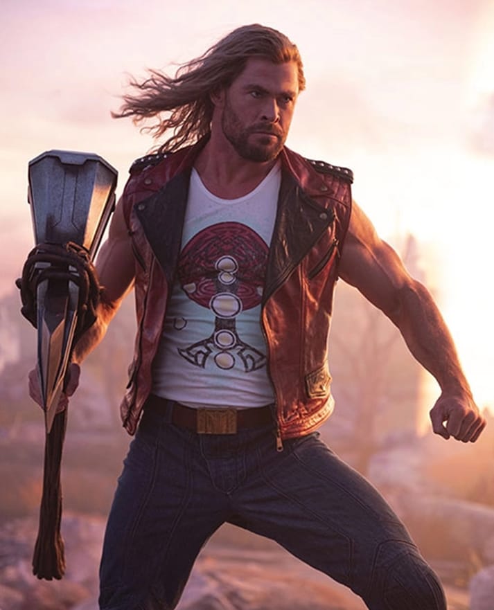 Chris Hemsworth Thor Love and Thunder Leather Vest