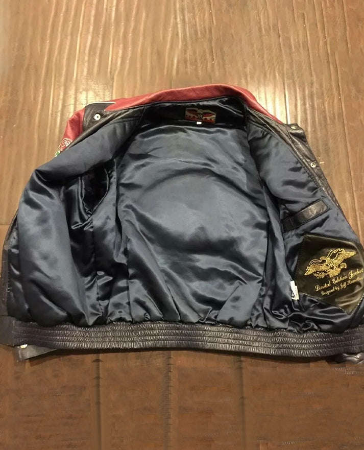 Jeff Hamilton Dallas Cowboy Leather Jacket