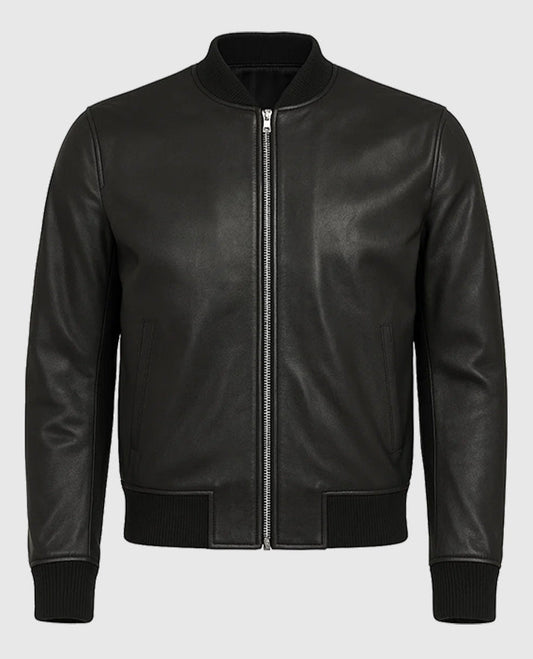 David Beckham Mercer Hotel NYC Black Leather Jacket