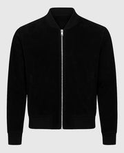 David Beckham Suede Black Leather Jacket