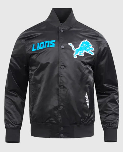 Detroit Lions Souvenir Varsity Satin Jacket