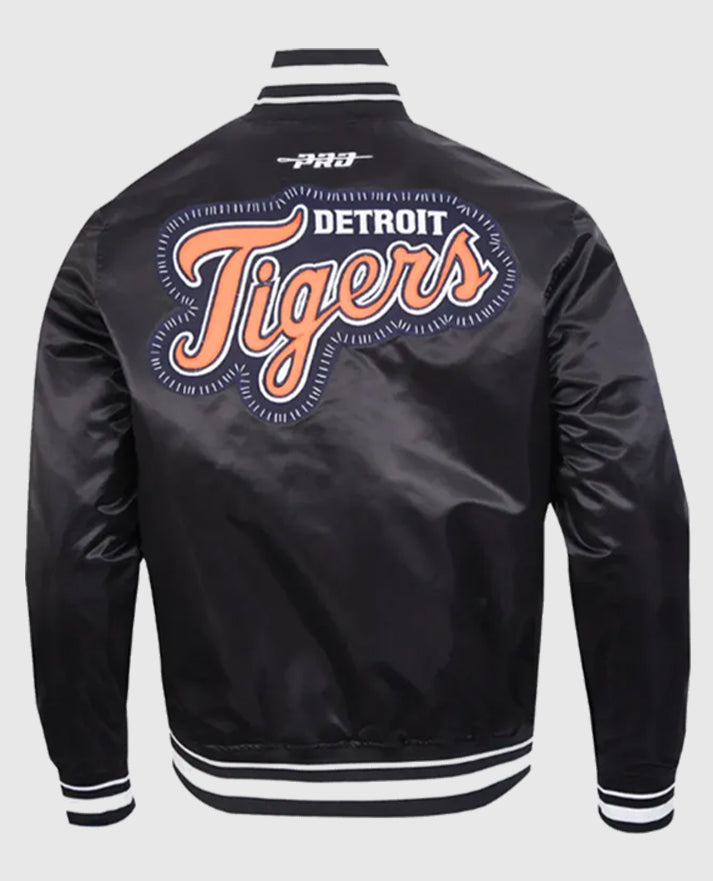 Detroit Tigers Diy Pick Stitch Satin Jacket