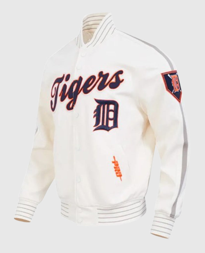 Detroit Tigers Logo Game Day White Jacket