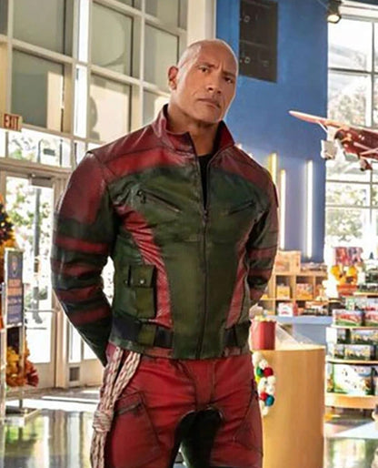 Dwayne Johnson Red One Leather Jacket