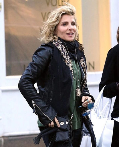 Elsa Pataky Leather Jacket