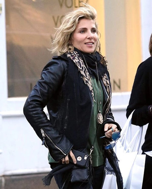 Elsa Pataky Leather Jacket