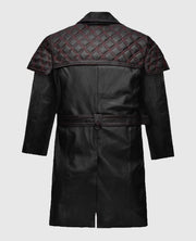 Elvis Presley Black Leather Long Coat