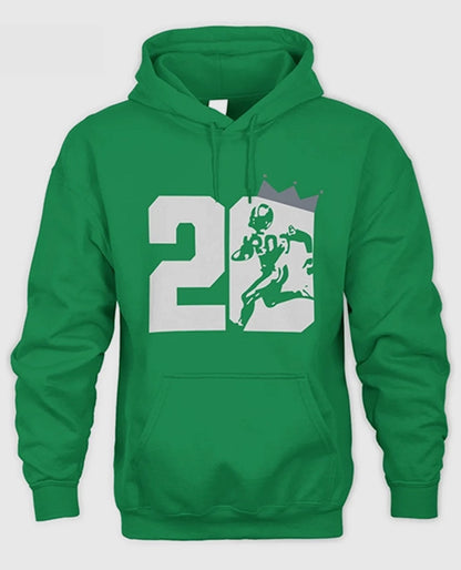 Eminem Barry Sanders Green Pullover Hoodie
