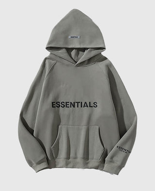 Essentials Gray Pullover Hoodie