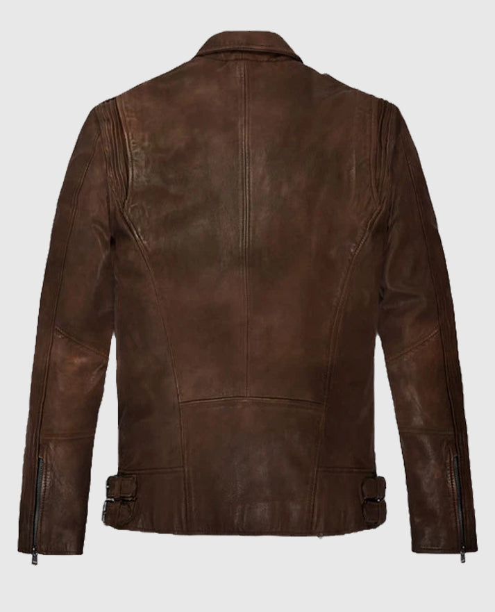 Falcon Brown Rider Leather Jacket