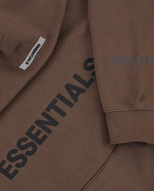 Fear Of God Essentials Brown Pullover Hoodie
