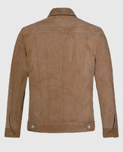 Grunge Brown Suede Leather Jacket