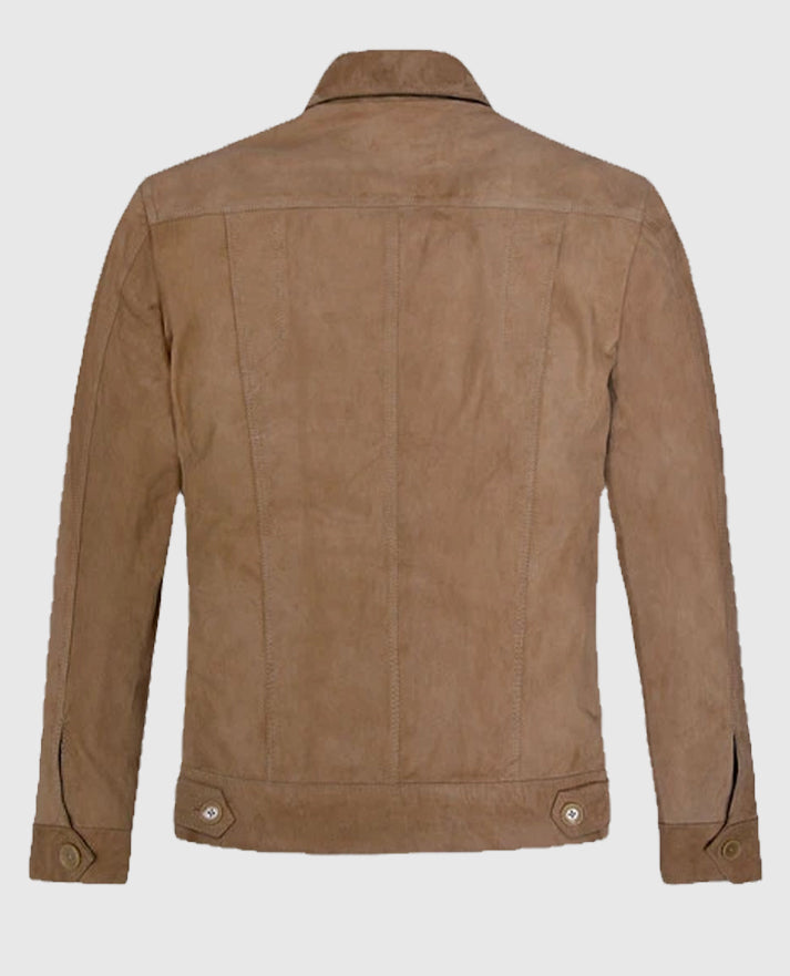 Men's Grunge Leather Jacket - second image