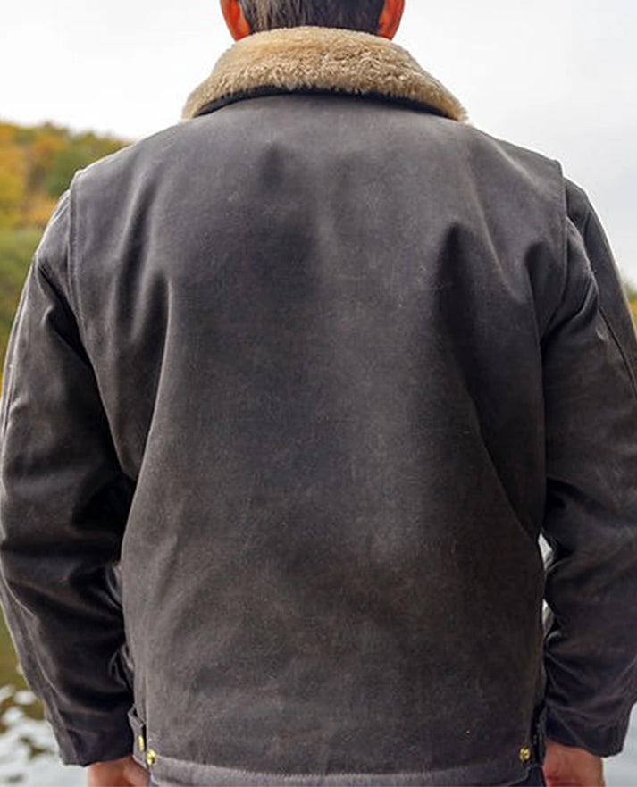 Heat Straps Deck Suede Brown Jacket