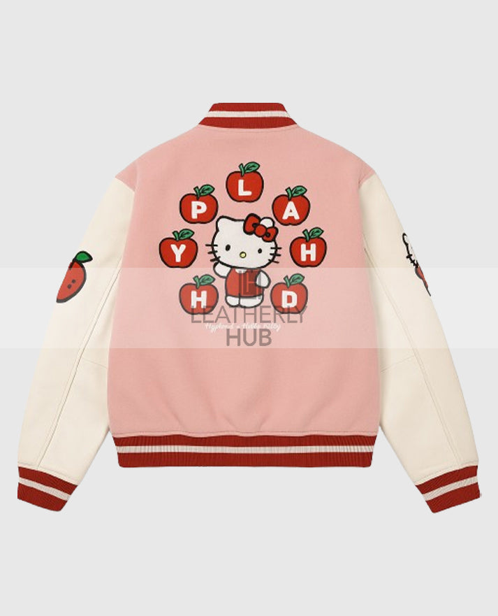 Hello Kitty Pink Varsity Jacket