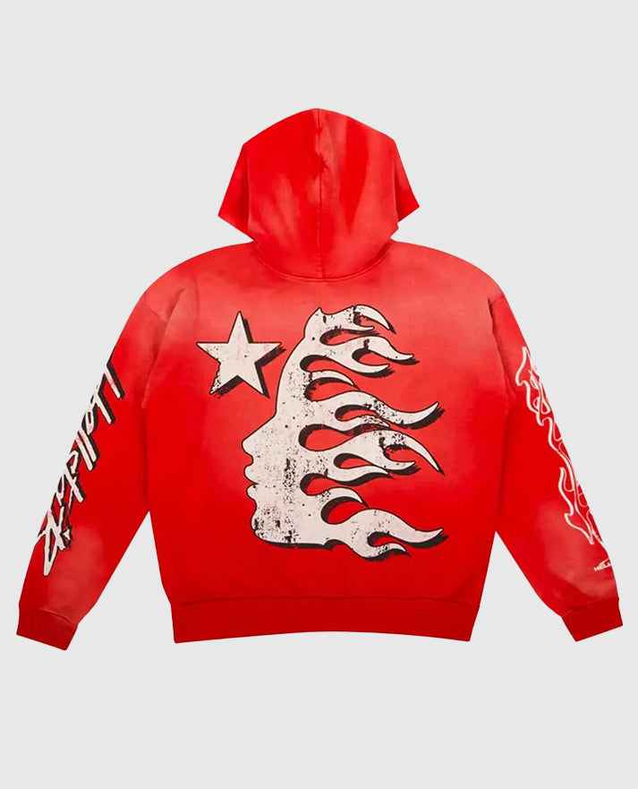 Hellstar Records Red Pullover Hoodie
