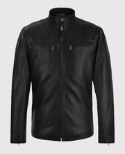 Henry Cavill Black Leather Jacket