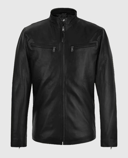Henry Cavill Black Leather Jacket