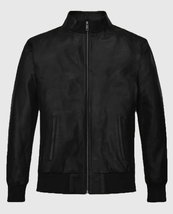  Hugh Jackman Leather Bomber Jacket