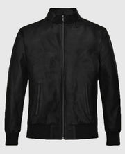  Hugh Jackman Leather Bomber Jacket
