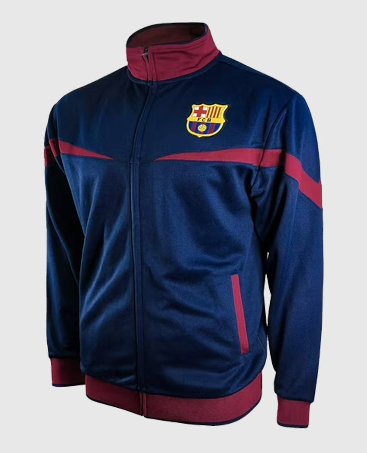 Icon Sports FC Barcelona Striker Full-Zip Blue Track Jacket