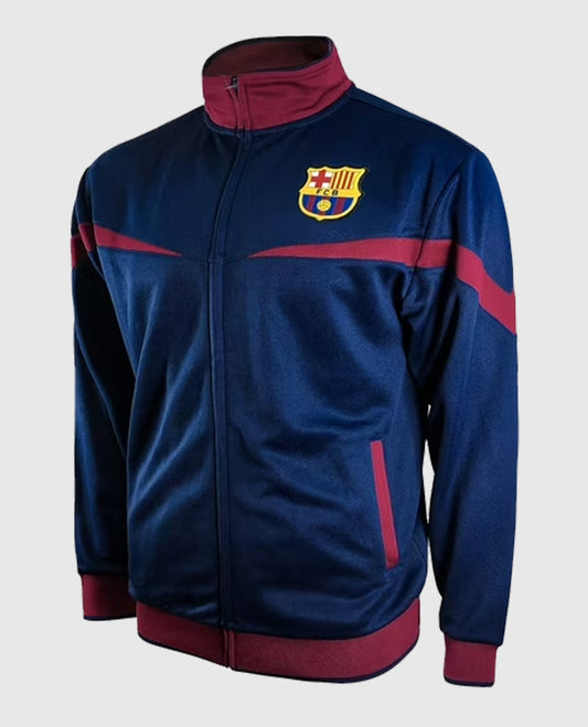 Icon Sports FC Barcelona Striker Full-Zip Blue Track Jacket