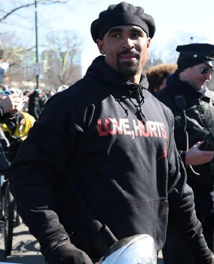 Jalen Hurts Love Hurts Black Pullover Hoodie