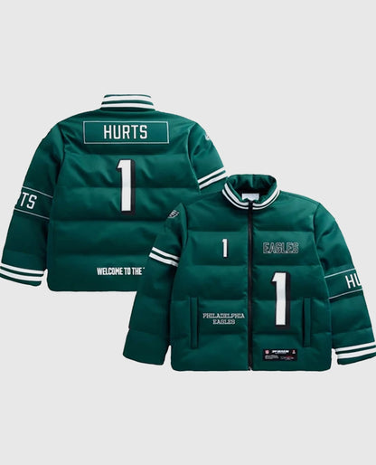 Jalen Hurts Philadelphia Eagles Off Season Player Puffer Jacket