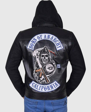 Jax Teller Sons of Anarchy Hooded Leather Jacket