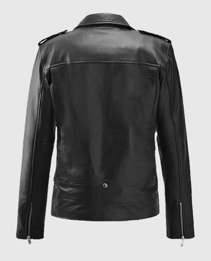 Jeff Goldblum Black Leather Jacket
